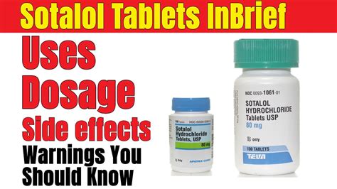 Sotalol: Uses, Dosage, Side Effects, Warnings .